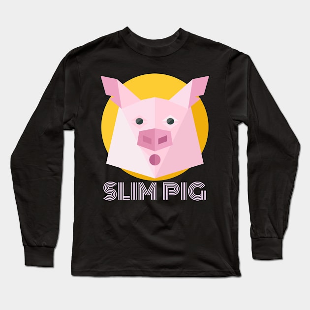 Slim Pig Top & Tees Long Sleeve T-Shirt by BRVND Marketplace